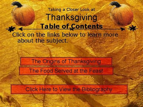Taking A Closer Look At Thanksgiving By Rebecca