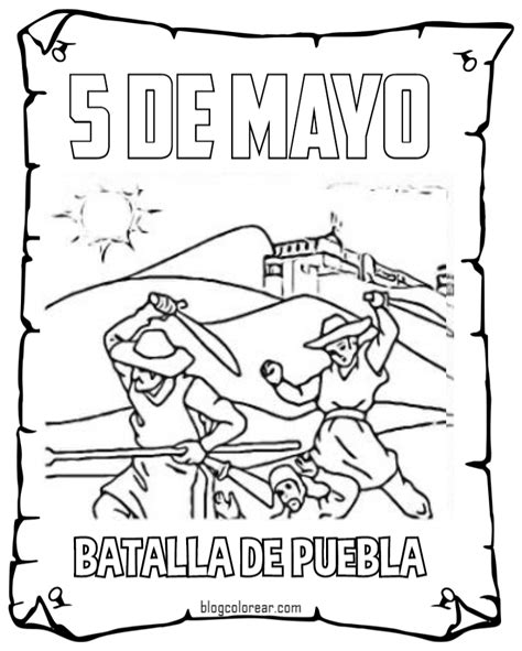Pinto dibujos 5 de mayo batalla de puebla para colorear az dibujos para colorear. Colorear 5 de mayo para niños México - Colorear dibujos ...