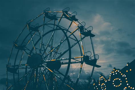 Wallpaper Ferris Wheel Noapte Backlight Hd Ecran Lat High
