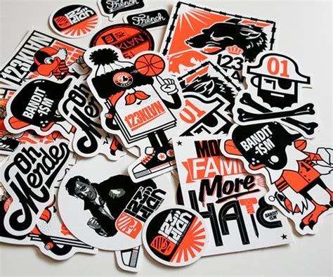 Here are a few popular types of stickers and the design ideas currently trending on the market Cool Stickers Design Inspiration | Sticker design ...
