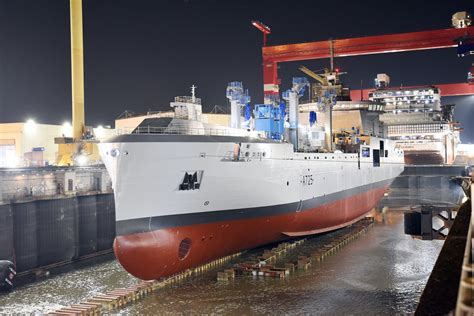 Naval Group Launches French Navys First Replenishment Vessel