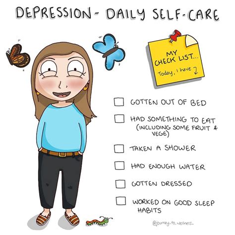 Depression Daily Self Care Journey To Wellness Digital Etsy Uk