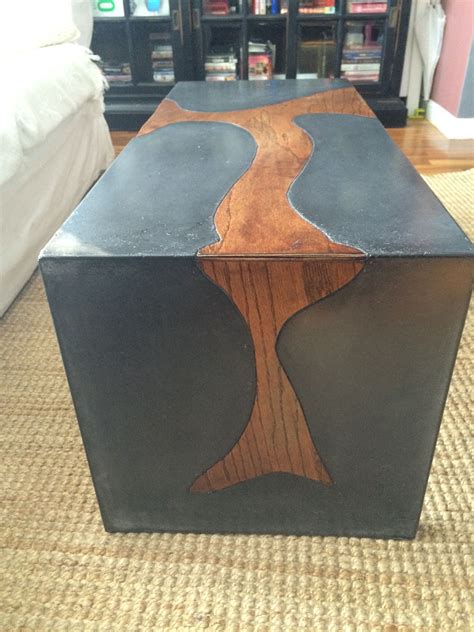 Hand Crafted Concrete Waterfall Coffee Table Indoor Or Outdoor by MB