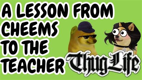 Life Of Cheems The Doge Part 3 A Lesson To Teacher Thug Life Doge