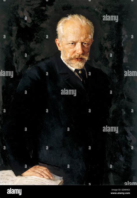 Tchaikovsky Portrait Of The Russian Composer Pyotr Ilyich Tchaikovsky