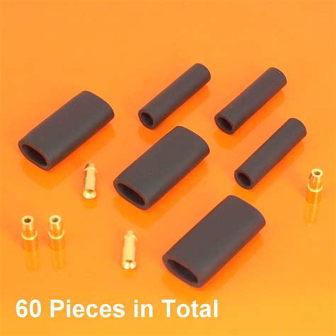Lucas Style 47mm 10 X Single And Double Bullet Connectors With 40 X