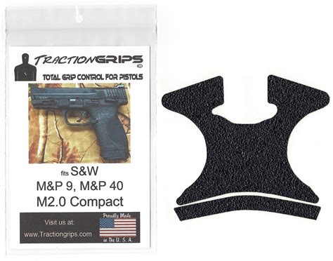 Tractiongrips Rubber Grip Tape Overlay For Sandw Mandp9 Mandp40 M20 Compact