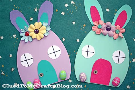 Easter Egg Bunny House Craft Idea