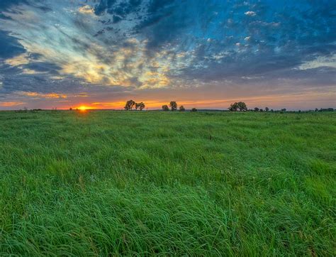 Oklahoma Tallgrass Prairie Sunrise Tallgrass Prairie Preserve