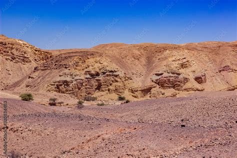 Desert Landscape Dry Wasteland Scenic Environment View Valley And Sand