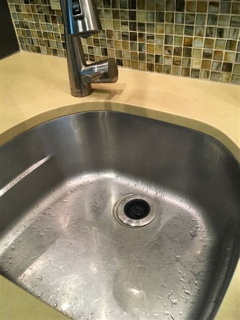 Chromium creates a protective film of chromium oxide over the rinse the sink again. Putting the shine back in a stainless sink (With images ...