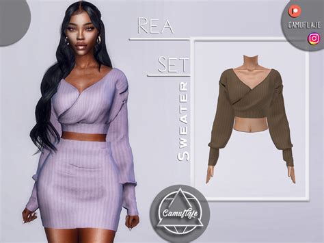 The Sims Resource Rea Set Sweater