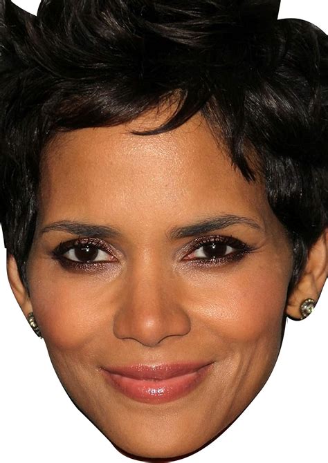 Halle Berry Bond Celebrity Cardboard Party Face Mask Fancy Dress Uk Toys And Games