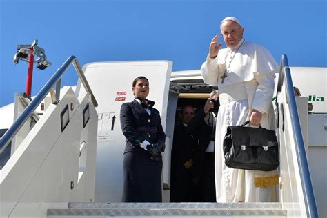 Pope Francis Arrives In Morocco For A Two Day Visit