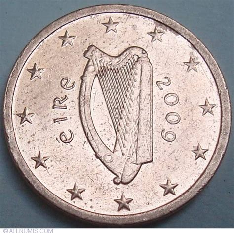 1 Euro Cent 2009 Euro 2002 Present Ireland Coin 33144
