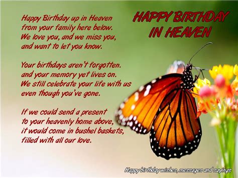 Sweet and beautiful birthday wishes for my grandmother from the heart. Happy Birthday In Heaven
