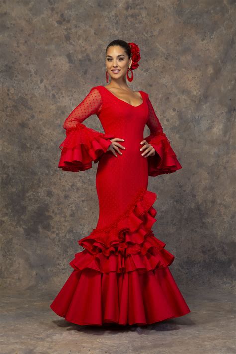 Modelo Macarena Vestido De Gitana Trajes De Flamenco Vestidos De