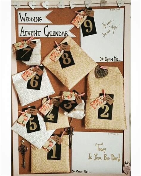 Advent calendars make perfect gifts! How cute is this! A Wedding Advent Calendar! #wedding # ...