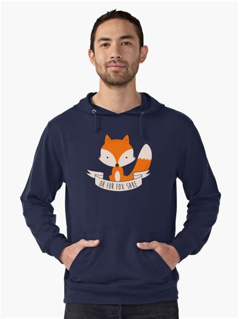 Oh For Fox Sake Pullover Hoodie By L Webster Hoodies Fox Sake