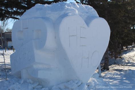 Winnipeg Festival Snow Sculptures Destinations Detours And Dreams