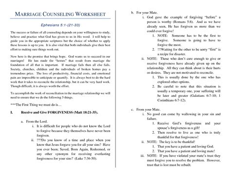 14 Best Images Of Marriage Communication Worksheets Printable