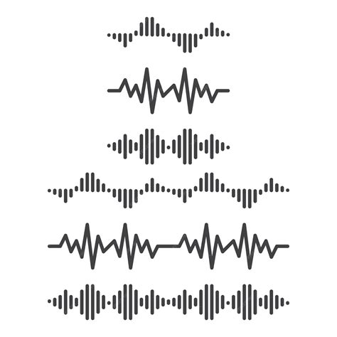 Premium Vector Set Of Sound Wave Frequency Vector Logo Icon Template