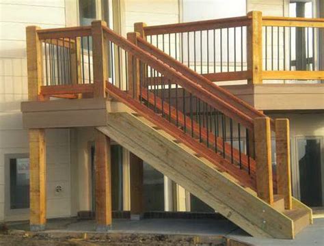 California and a handful of other states mandate a 42 minimum deck railing. 1000+ images about Stair rails on Pinterest