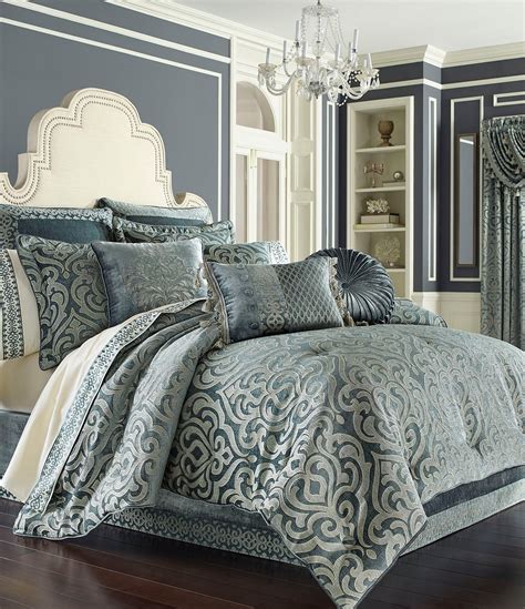 J Queen New York Sicily Puffed Damask Comforter Set Dillards