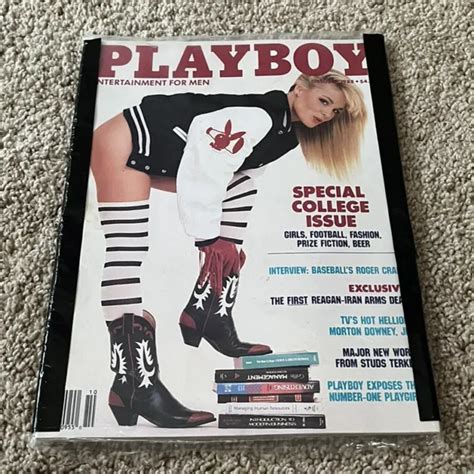 Playboy Magazine Special College Issue October In Original