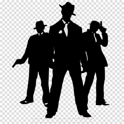 Gangster Silhouette Png Free Png Image