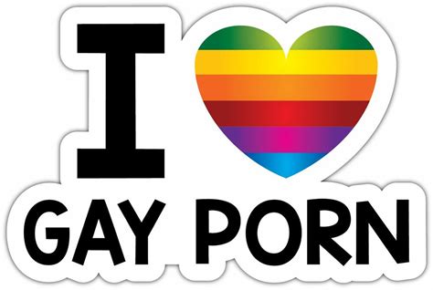 I Love Gay Porn Sex Lgbt Lesbian Funny Car Bumper Vinyl