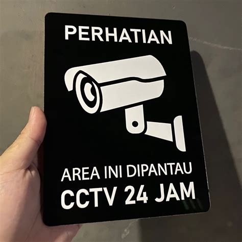 Jual Tulisan Acrylic Cctv 24 Jam Shopee Indonesia