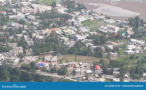 Aerial View Of Muzaffarabad Azad Kashmir Stock Image Image Of Coast