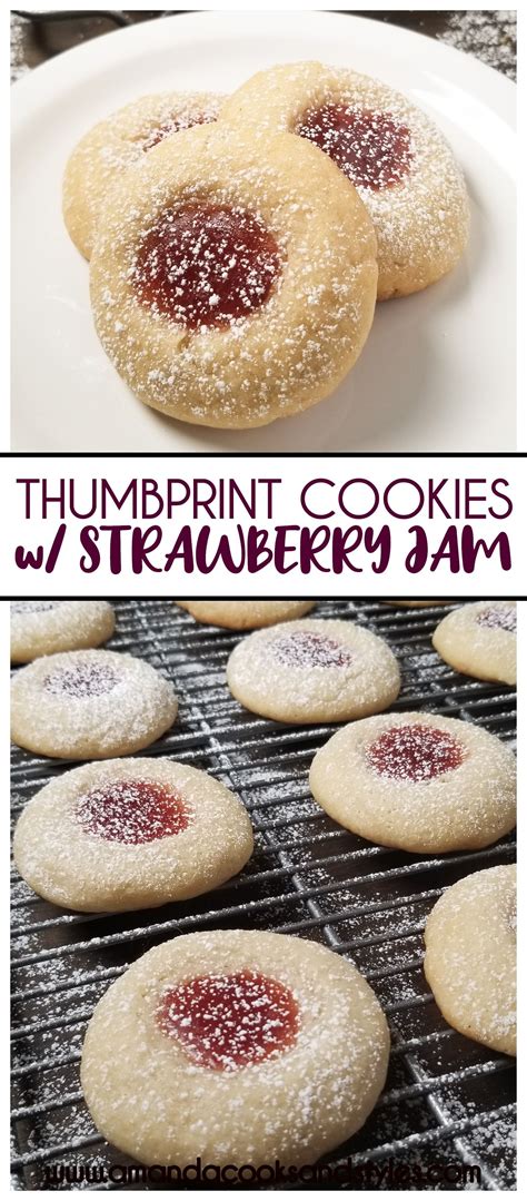 Thumbprint Cookies With Strawberry Jam Recipe Thumbprint Cookies