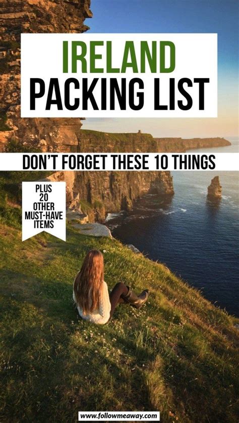 Ireland Packing List 11 Things You Are Forgetting Ireland Packing