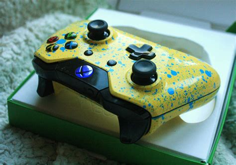 Brand New Xbox One Controller Led Blue Mod Yellow With Etsy