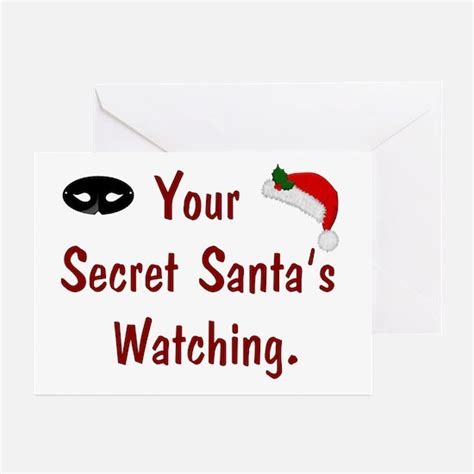 Secret Santa Greeting Cards Cafepress