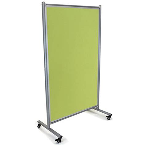 Visionchart Modulo Mobile Pinboard Double Sided 1800mm X 1000mm Lime