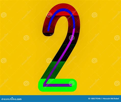 New Colorful Number Signs Set In Hand Drawn Book Cover Design Stock