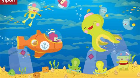 Underwater Cute Illustration Wallpaper Preview