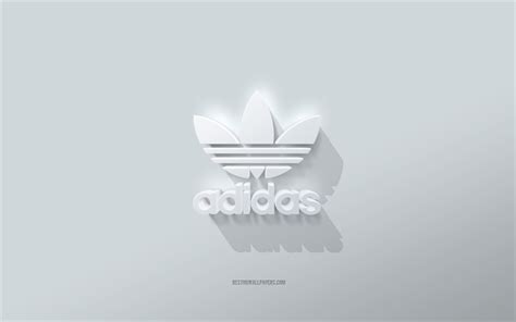 Télécharger Fonds Décran Logo Adidas Fond Blanc Logo Adidas 3d Art