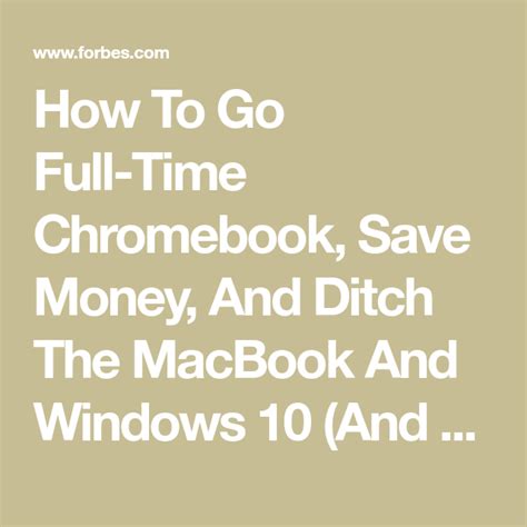 Whether you need fast food or restaurant takeout. How To Go Full-Time Chromebook, Save Money, And Ditch The ...