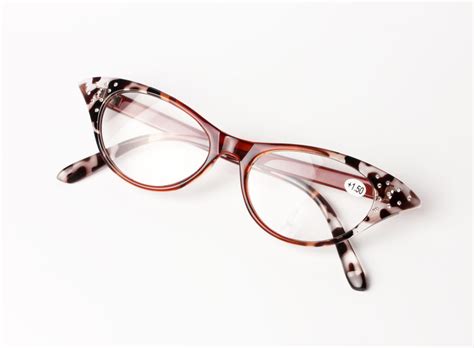 Sexy Female Ladies Women Cat Eye Reading Glasses Resin Lenses Crystal