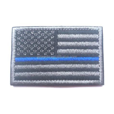 Custom American Flag Patch Tactical Police Flag Embroidered Patch Us