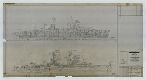 Researcherlarge Uss Indianapolis Ca 35 Booklet Of General Plans Drawings