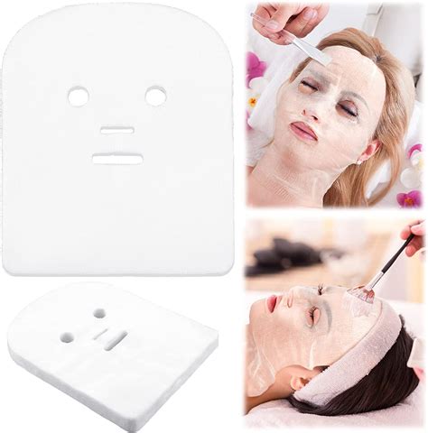 Facial Gauze Mask Pre Cut Cotton Face Cover Soft Gauze Face Mask For Women Girls Skin Face Care
