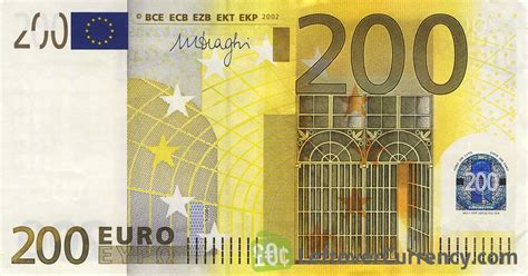 200 Euros banknote (First series) - Exchange yours for cash today