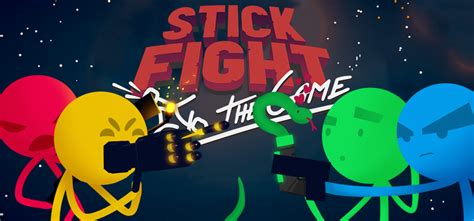 Stick Fight Steam Grid Banner W Logo Background By