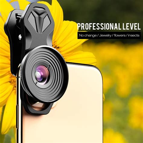 Apexel Hd 10x Super Macro Lens Phone Camera Mobile Macro Lens For