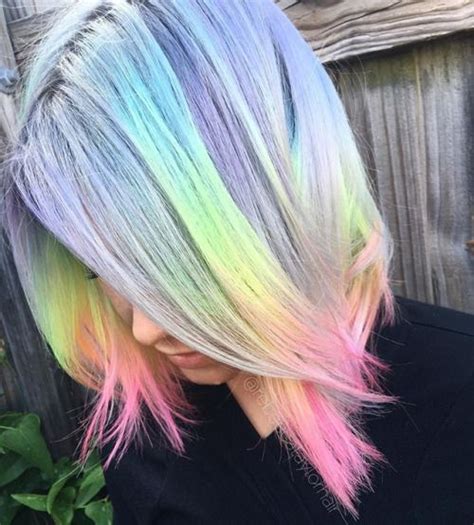 Pastel Rainbow Hair Hair Color Pastel Hair Styles